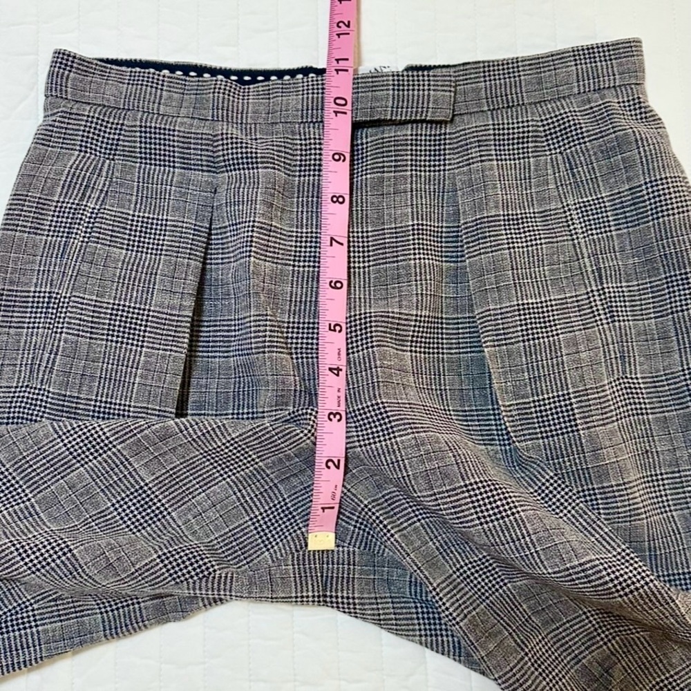 Vintage 90s Armani Collezioni Wool/Linen Trouser Pants Tan/Black Women’s Size 6 - Picture 9 of 11